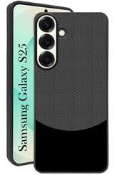 For Samsung Galaxy S25 Back Cover Case (Elegant PU Leather Finish | Premium Minimalist Professional | Camera Protection Bump)