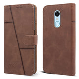 For Xiaomi Redmi Note 5 Flip Cover Case ( Stitched Leather with Magnetic Closure)