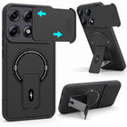 For Motorola Edge 70 Pro | 70 Pro Plus Back Case Cover Metallic (Hybrid Armor Kickstand | Sliding Shutter Camera Protection | MagSafe Compatible)