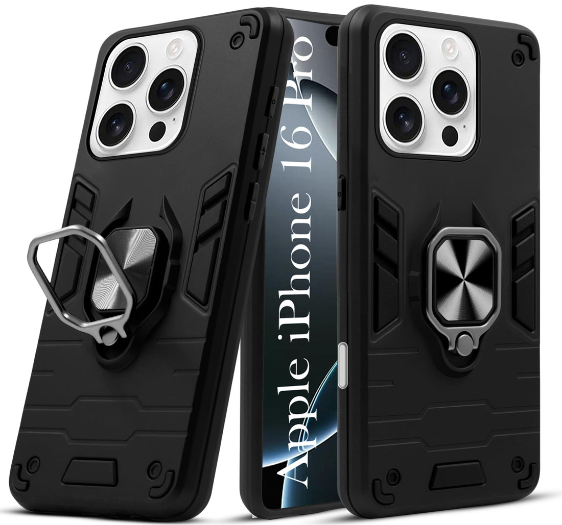 For Apple iPhone 16 Pro Back Cover Case (Shockproof Polycarbonate Dual Layer Hybrid Armor)