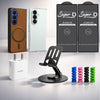 Complete Mobile Care Kit (Get Any 2 Cases+2 Tempered Glass+25W Charger Adapter+Metallic Mobile Stand+Cable Protector)