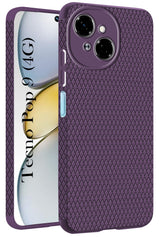 For Tecno Pop 9 4G Back Cover Case (Camera Protection | Side Grip Texture | Soft and Flexible)