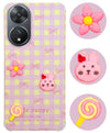 For Vivo T2 Back Cover Case (3D Cute Cartoons | Hard Back Side Soft | Matte Premium Finish | HD Printing)