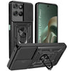 For Motorola Moto G67 Power | G57 Power Back Cover Case Hybrid Armor (Sliding Shutter Camera Protection | Polycarbonate |Ring Holder Kickstand)