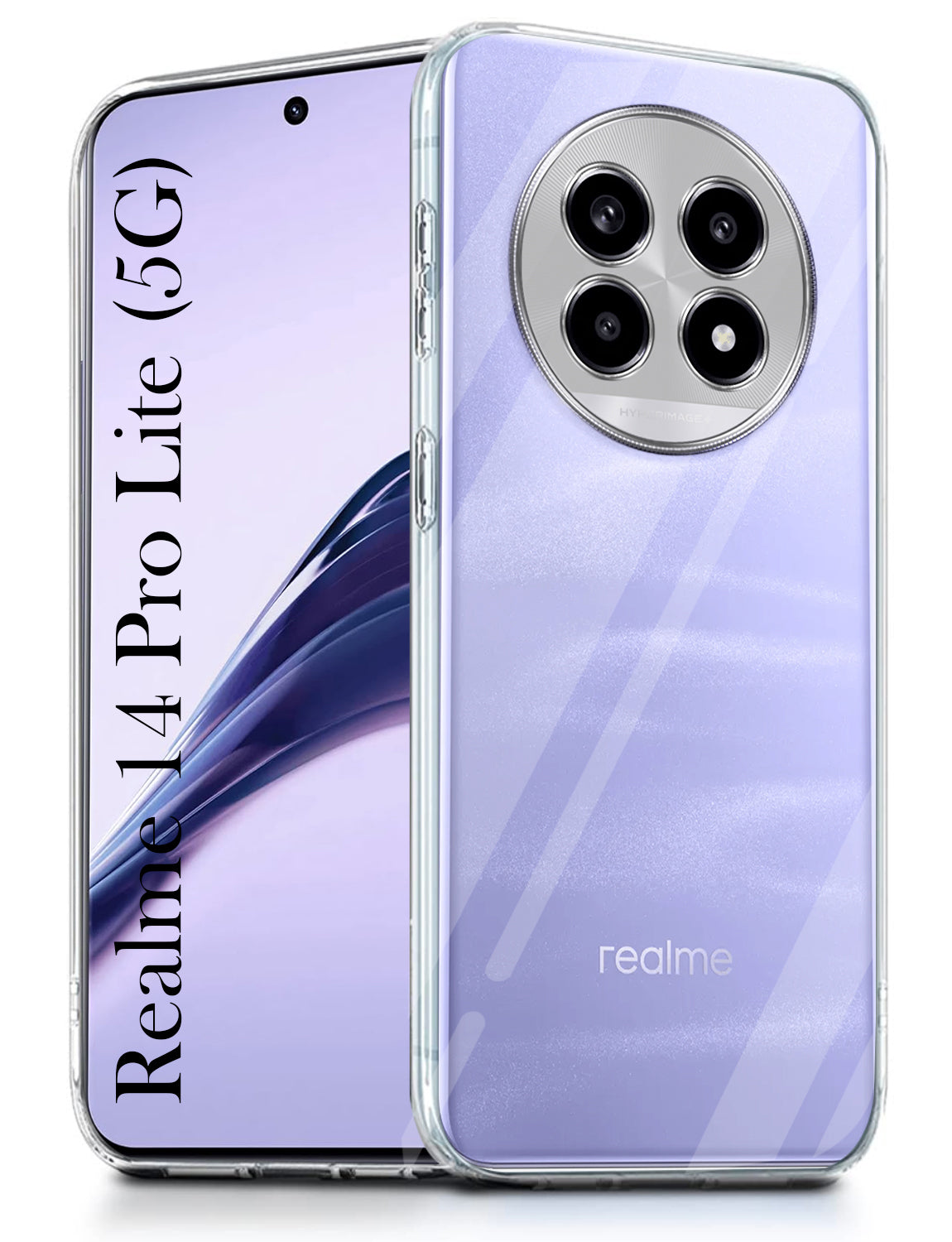 For Realme 14 Pro Lite Back Cover (Silicone Clear Shockproof Case with Camera Protection | Soft and Flexible | Transparent)