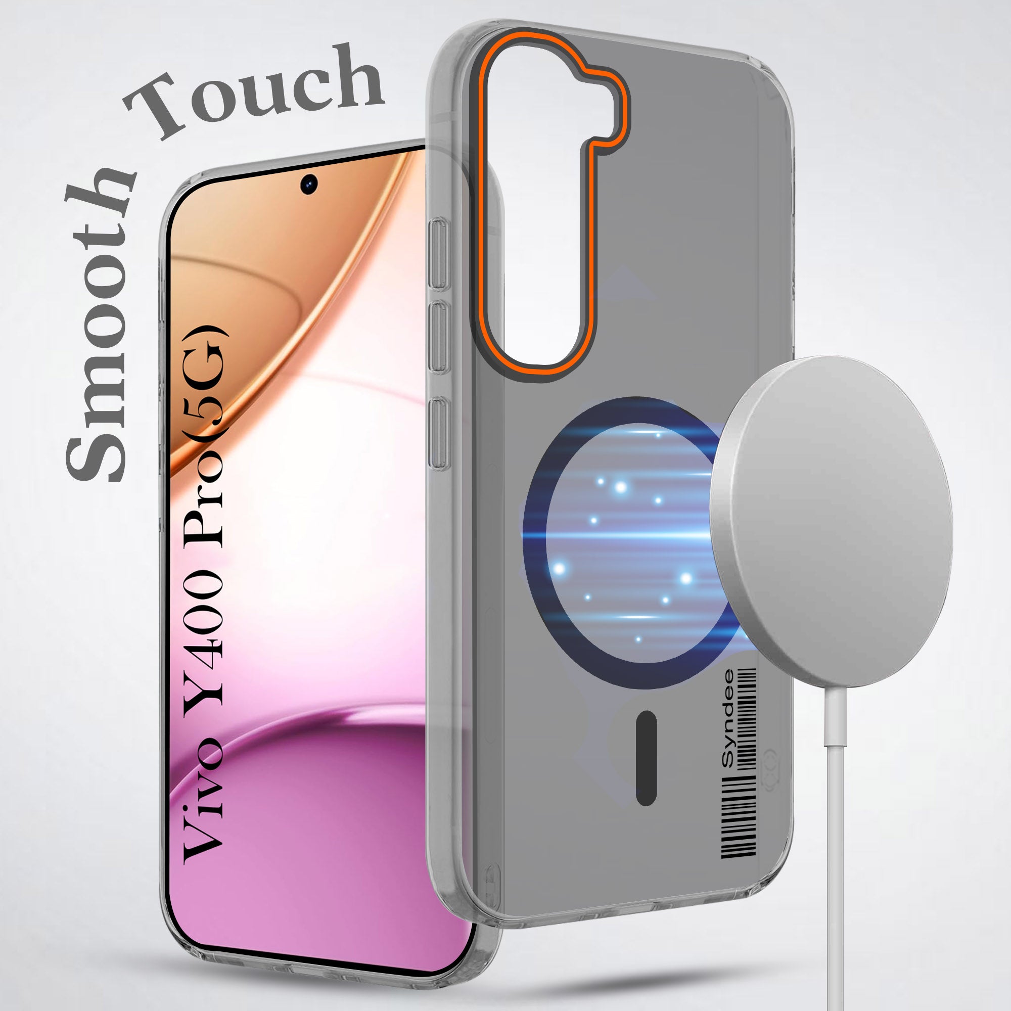 For Vivo Y400 Pro Back Cover Case (Soft Touch | Camera Bump Protection | MagSafe Compatible | Matte Finish)