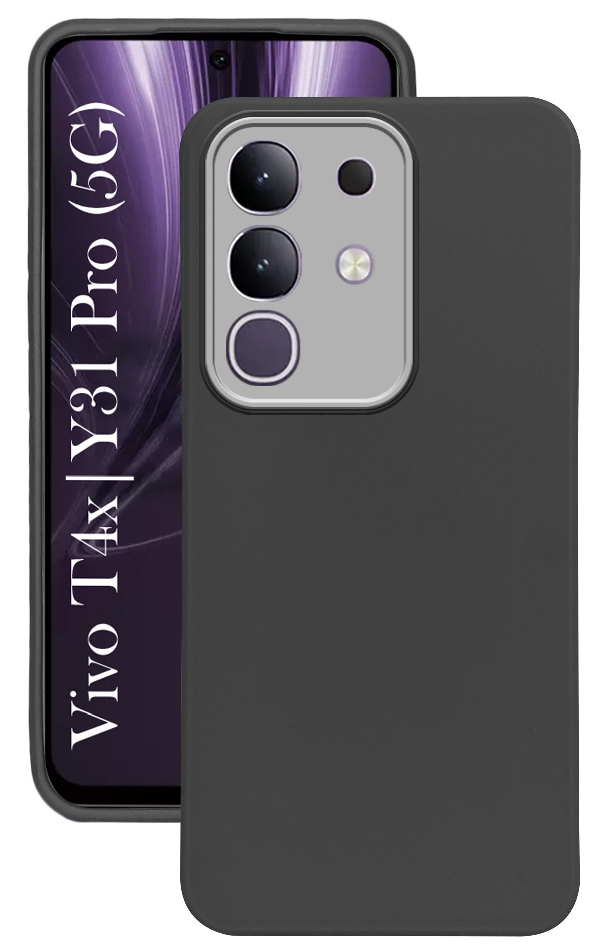 For Vivo T4x | Vivo Y31 Pro Back Cover Case  ( Dual Color Matte Finish | Full Camera Protection | Sleek and Professional)