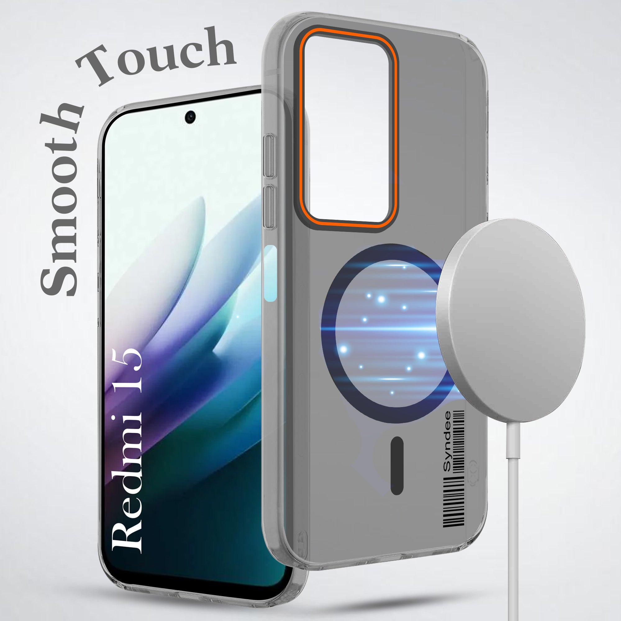 For Redmi 15 Back Cover Case (Soft Touch | Camera Bump Protection | MagSafe Compatible | Matte Finish)