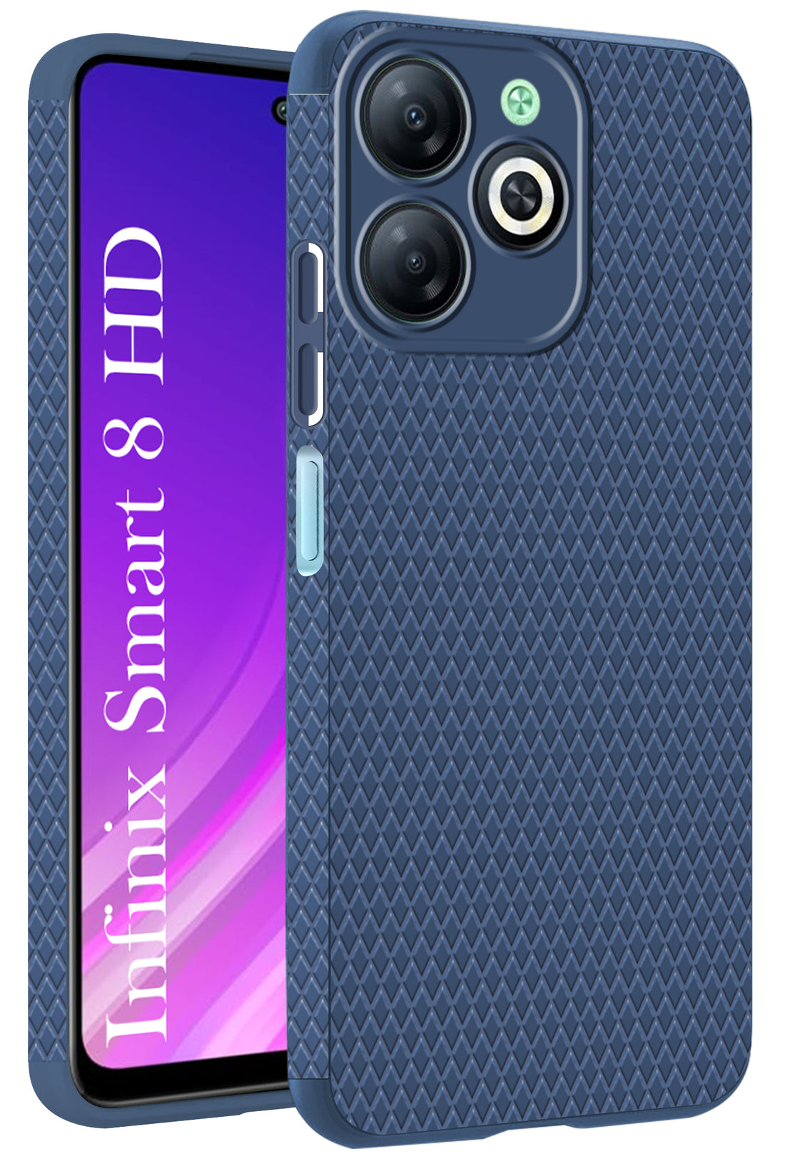 For Infinix Smart 8 HD Back Cover Case (Liquid Silicone | Side Grip | Camera Protection)