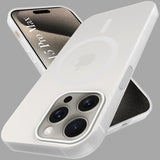 For Apple iPhone 15 Pro Max Back Cover Case  (Frosted Matte Feel | MagSafe Compatible Wireless Charging | Polycarbonate Material)