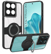 For Motorola Moto Edge 60 Fusion Back Cover Case with stand (Built-in Ring Holder Kickstand | Lifetime Anti Yellow | Camera Protection)