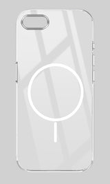 For Apple iPhone 7 | iPhone 8 Back Cover Case (Crystal Clear Case | MagSafe Wireless Charging Support | Hard Anti Yellow | Camera Protection Bump)