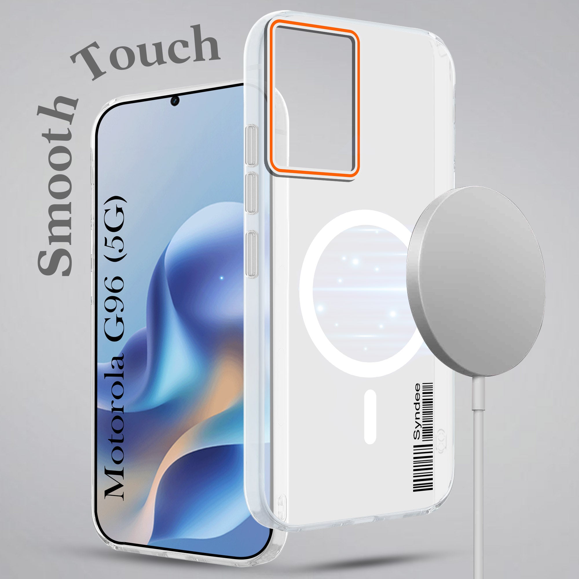 For Motorola Moto G96 Back Cover Case (Soft Touch | Camera Bump Protection | MagSafe Compatible | Matte Finish)