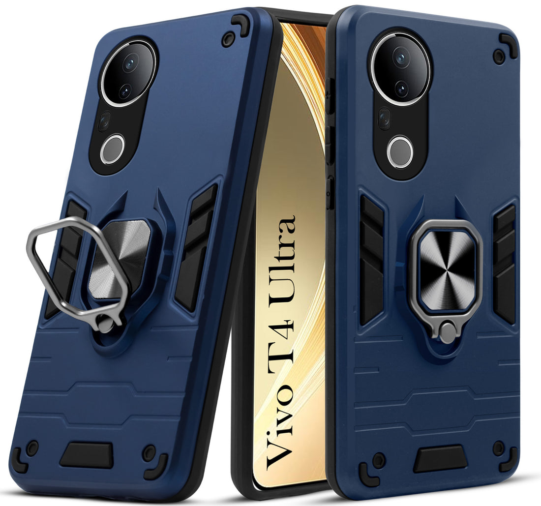For Vivo T4 Ultra Back Cover Case (Shockproof Polycarbonate Dual Layer Hybrid Armor)