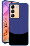 For Vivo Y200e  Back Cover Case (Elegant PU Leather Finish | Premium Minimalist Professional | Camera Protection Bump)