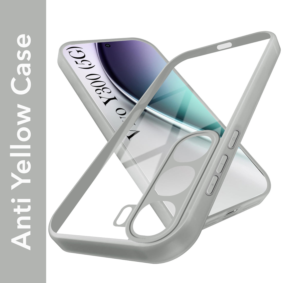 For Vivo Y300 Back Cover Case (Lifetime Anti Yellow | Anti Scratch | Crystal Clear Shockproof)