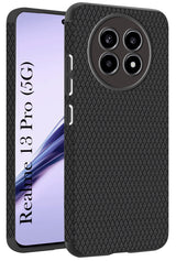 For Realme 13 Pro | Realme 13 Pro Plus 5G Back Cover Case (Liquid Silicone | Side Grip | Camera Protection)