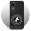 For Vivo V40 | Vivo V40 Pro 5G Back Cover Case PU Leather Finish (Professional Minimalist Texture | MagSafe Compatile | Camera Protection | Sleek Sober Formal)