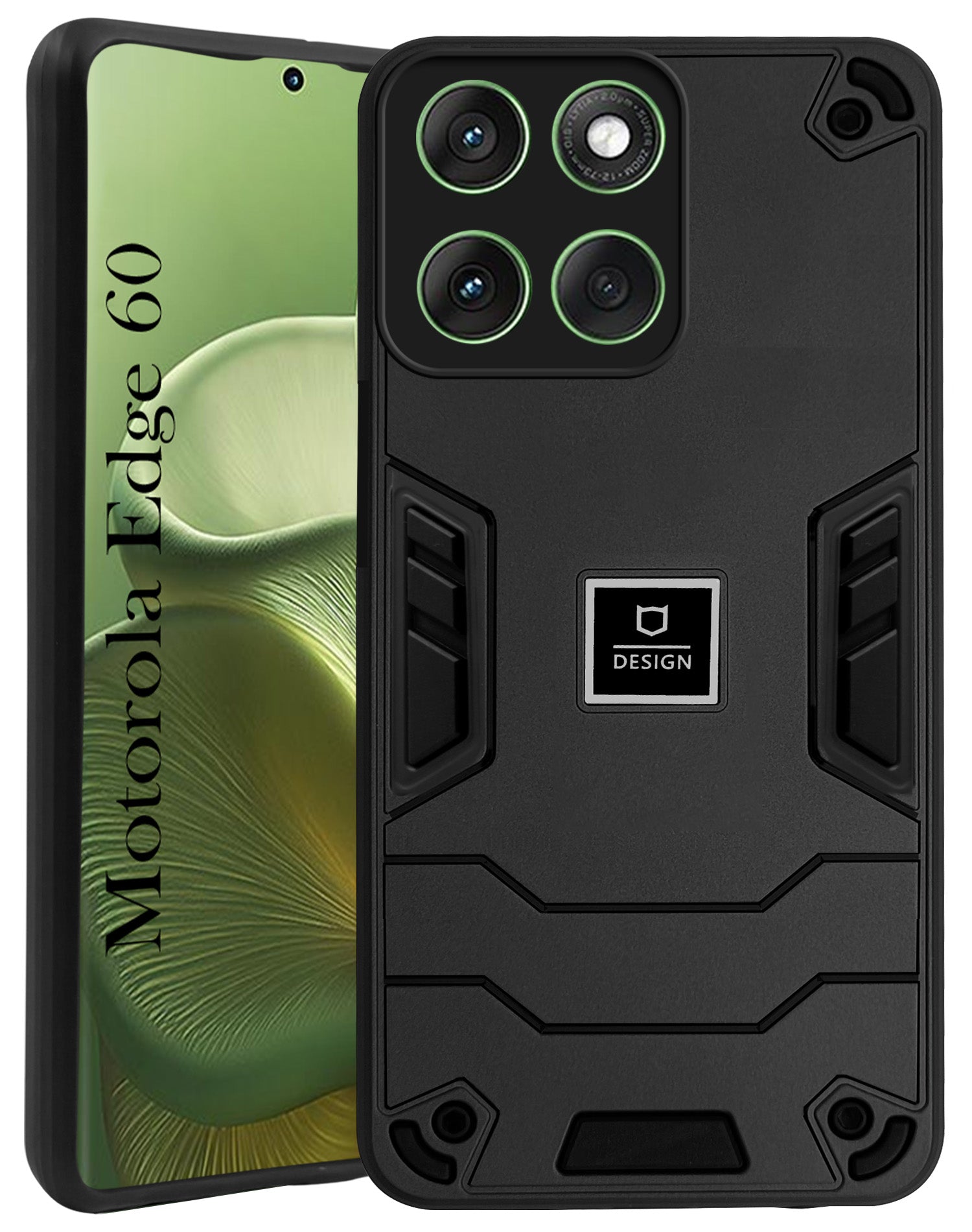 For Motorola Moto Edge 60 Back Cover Case (Hybrid Armor | Slim Dual Layer | Shockproof Lightweight)