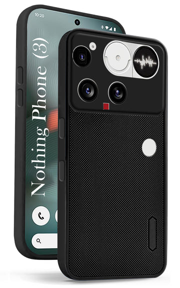 For Nothing Phone 3 Back Cover Case Rubberised (Textured Grip Design | Micro-Fiber Cloth Inside | Slim and Light Weight | Soft Touch and Feel)