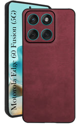 For Motorola Moto Edge 60 Fusion Back Cover Case (Professional Vegan Leather | Camera Protection | Slim & Soft)