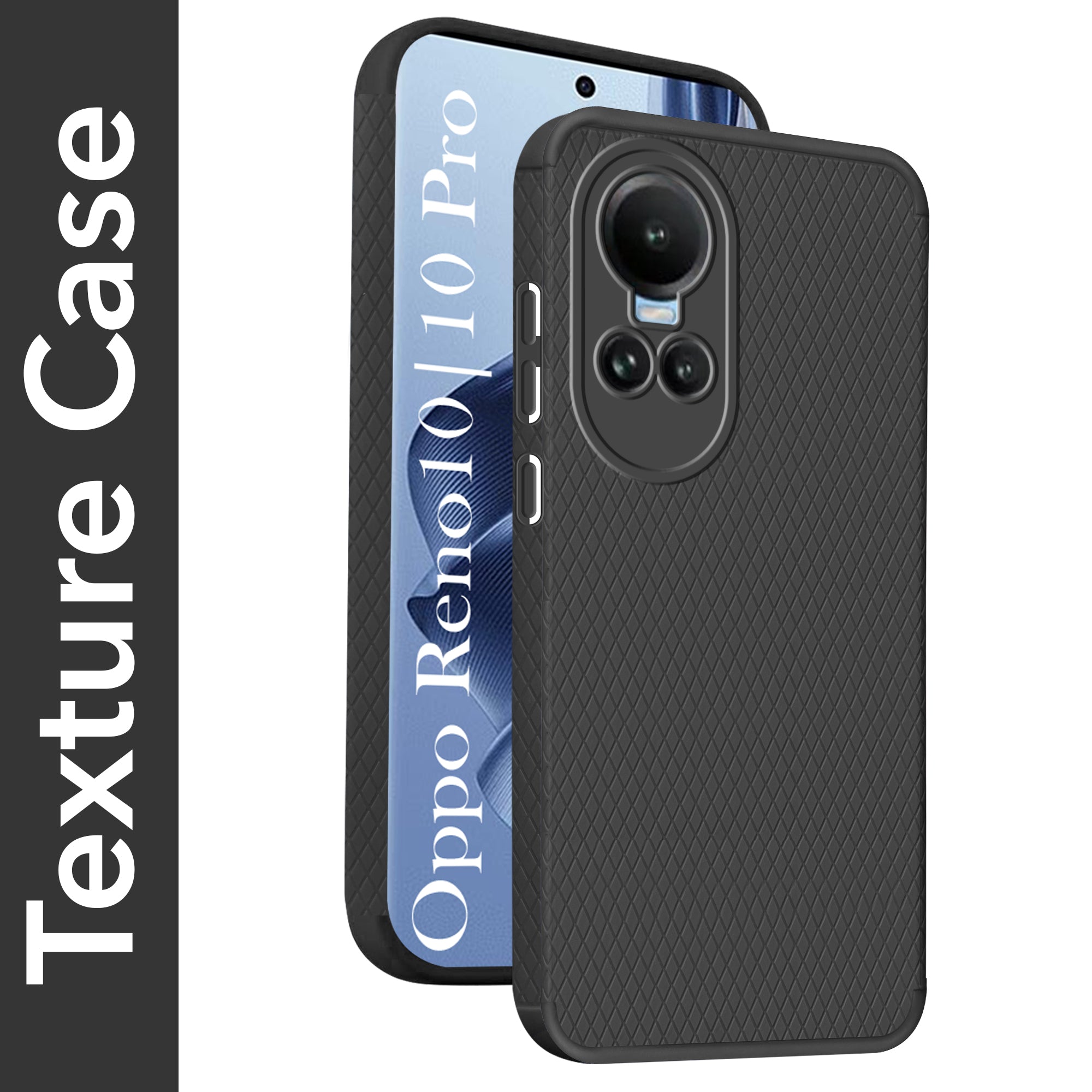 For Oppo Reno 10 5G | Oppo Reno 10 Pro 5G Back Cover Case (Liquid Silicone | Side Grip | Camera Protection)