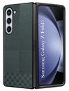 For Samsung Galaxy Z Fold 5 5G Back Flip Case Cover (Craft Printed Design | Hybrid Texture | Inside Microfiber Cloth)