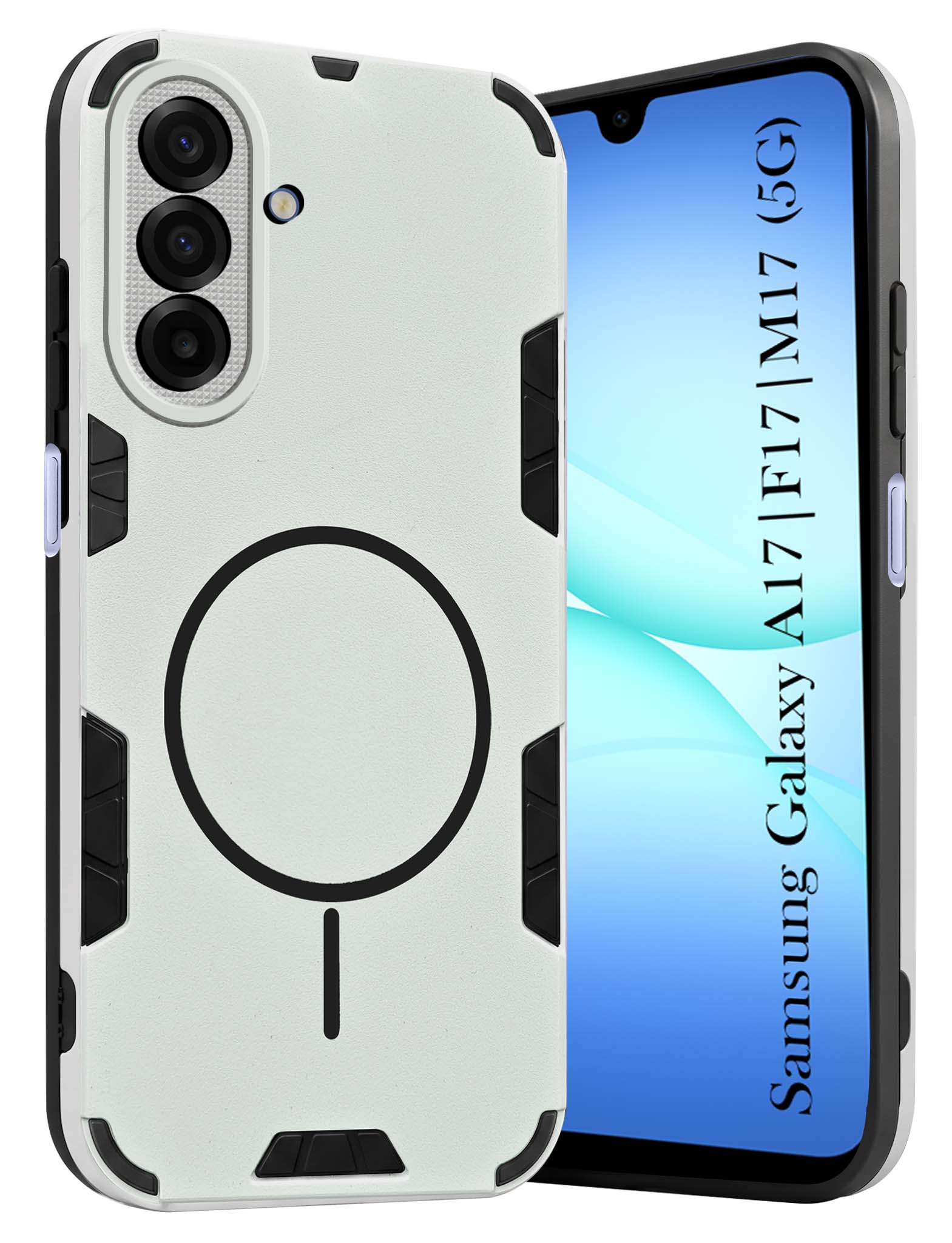 For Samsung Galaxy A17 | Samsung F17 | Samsung M17 5G Back Cover Case (Slim Hybrid Armor | Shockproof Camera Protection | Rugged Dual Layer)
