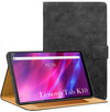 For Flip Cover Folio Cover Lenovo Tab K10 (TB-X6C6F, TB-X6C6X) 10 Inch (PU Leather | Multi-Angle Smart Stand | Card Storage Slots | Silicone Back Pouch)