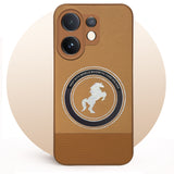 For Vivo V60 | Vivo T4 Pro Back Cover Case PU Leather Finish (Professional Minimalist Texture | MagSafe Compatile | Camera Protection | Sleek Sober Formal)