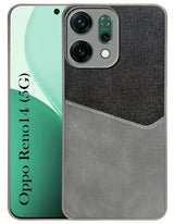 For Oppo Reno14 5G | Oppo Reno 14 5G Back Cover Case (Dual Colour Stitch | Professional Minimalist Feel | Soft and Flexible)