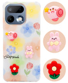 For Realme 16 Pro Back Cover Case (3D Cute Cartoons | Hard Back Side Soft | Matte Premium Finish | HD Printing)