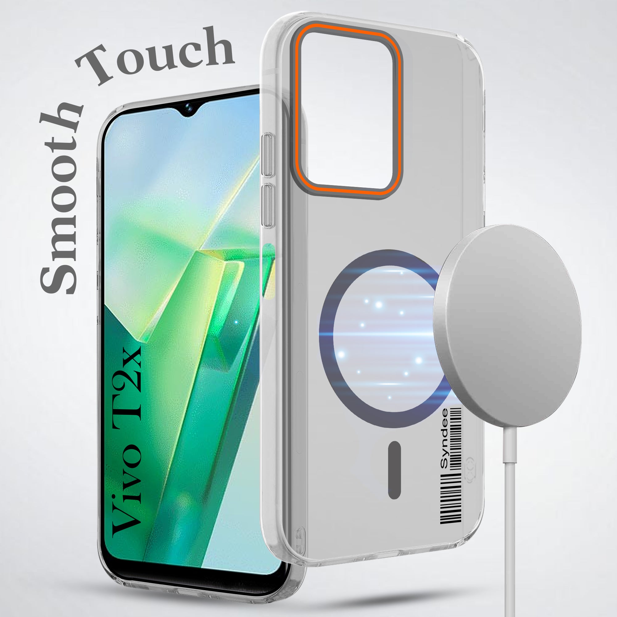 For Vivo T2x Back Cover Case (Soft Touch | Camera Bump Protection | MagSafe Compatible | Matte Finish)