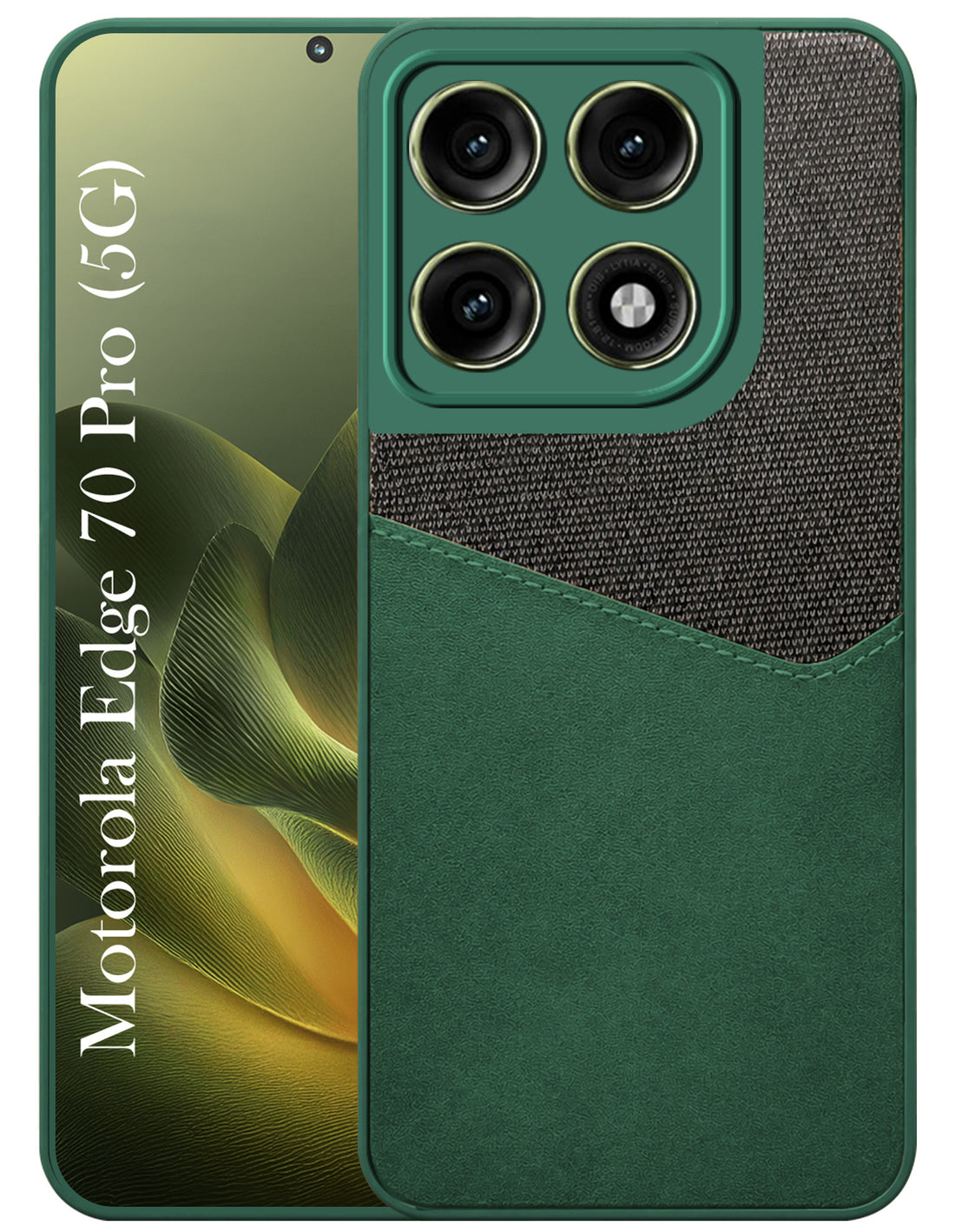 For Motorola Moto Edge 70 Pro Back Cover Case (Dual PU Leather Stitch | Professional Minimalist | Soft and Flexible)