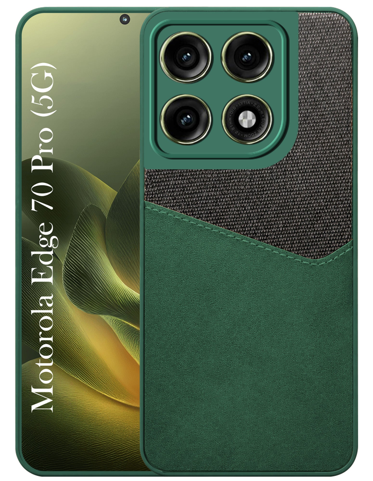 For Motorola Moto Edge 70 Pro Back Cover Case (Dual PU Leather Stitch | Professional Minimalist | Soft and Flexible)