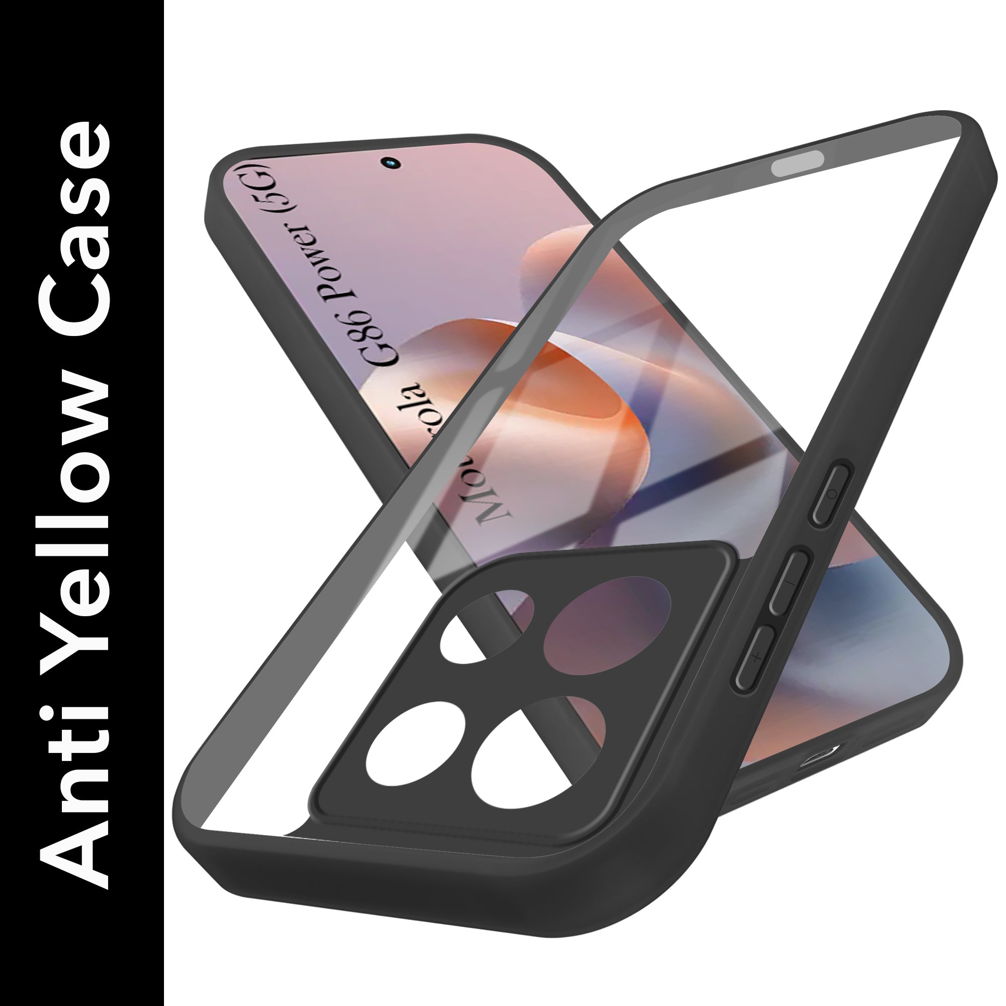 For Motorola Moto G86 Power Back Cover Case Ultra-Hybrid (Lifetime Anti Yellow | Anti Scratch | Crystal Clear Shockproof)