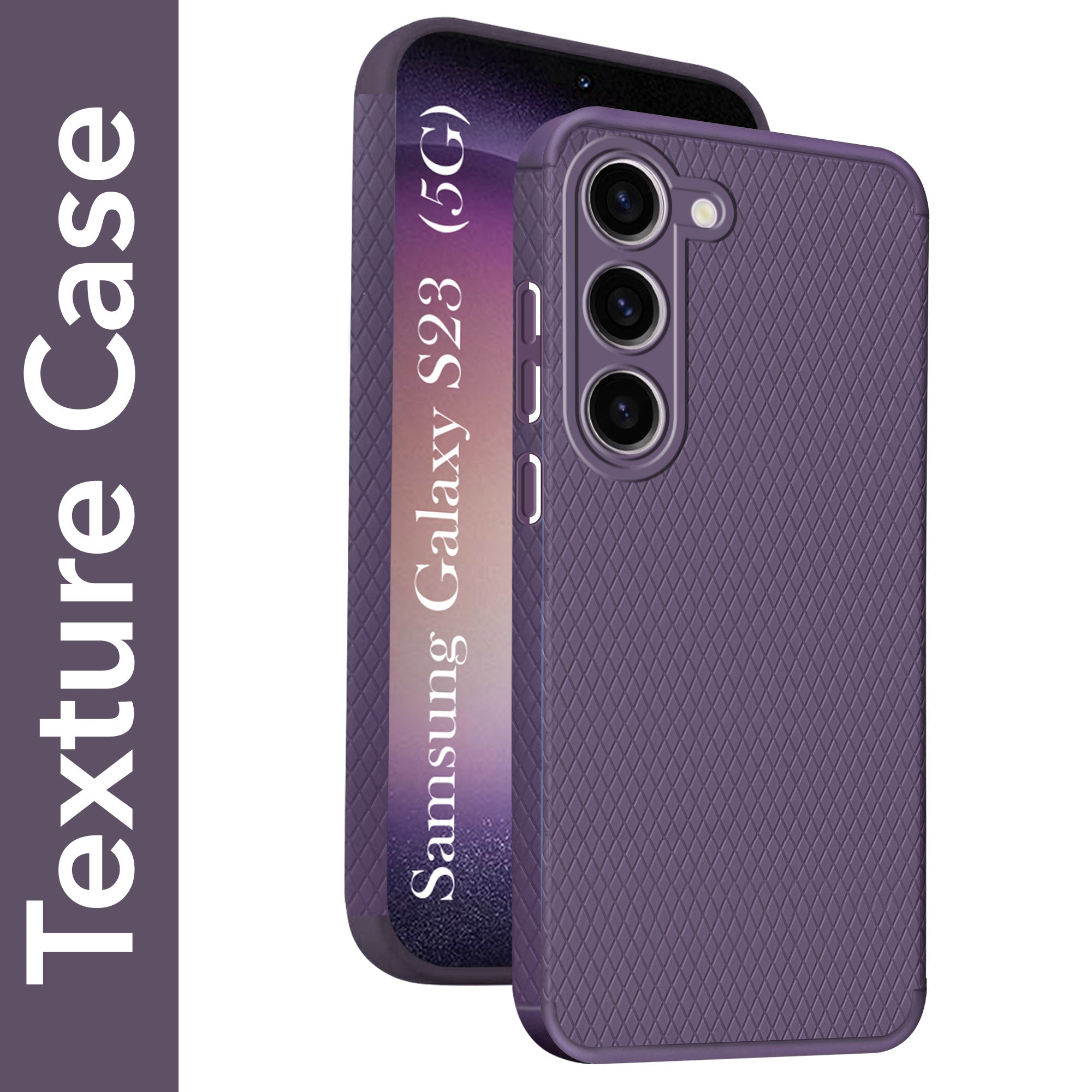 For Samsung Galaxy S23 5G Back Cover Case (Liquid Silicone | Side Grip | Camera Protection)