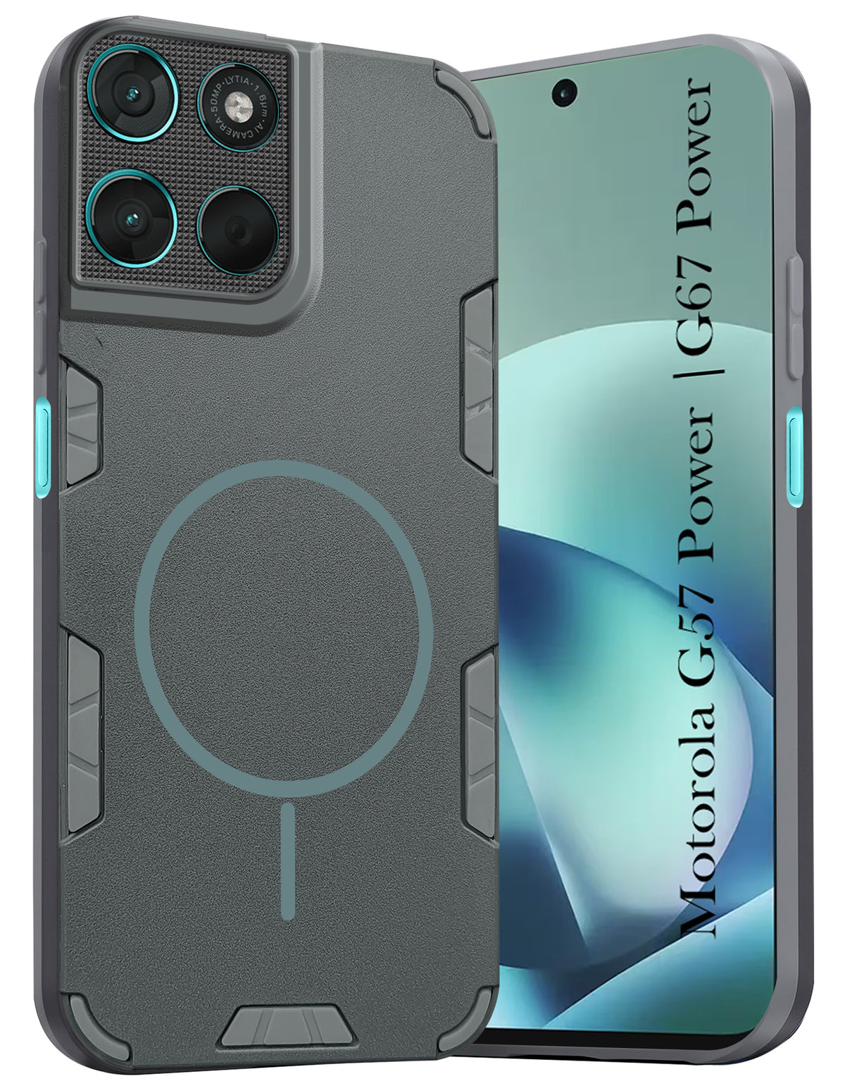 For Motorola Moto G67 Power | G57 Power Back Cover Case (Slim Hybrid Armor | Shockproof Camera Protection | Rugged Dual Layer)