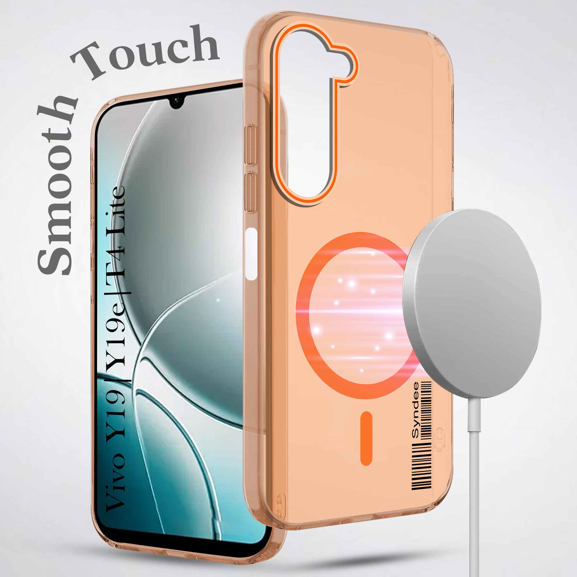 For Vivo Y19 | Vivo Y19e | Vivo T4 Lite Back Cover Case (Soft Touch | Camera Bump Protection | MagSafe Compatible | Matte Finish)
