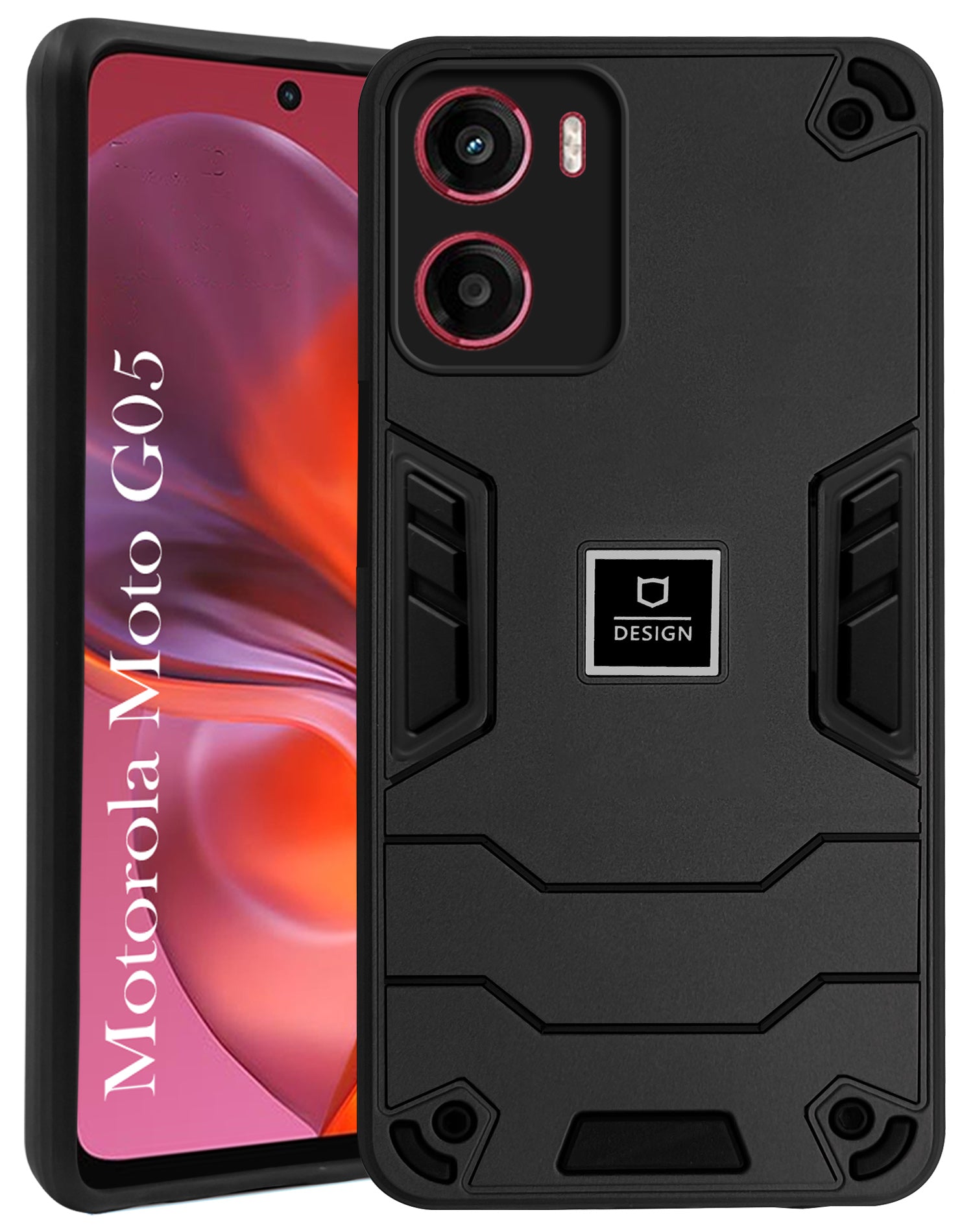 For Motorola Moto G05 Back Cover Case (Lightweight Hybrid Shockproof Polycarbonate)