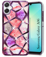 For Samsung Galaxy A06 Back Cover Case (Dual Design Glitter Sparkle and Detachable Diamond Print Case | Soft and Flexible)