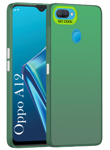 For Oppo A12 Hard Back Cover Case (Velvet Touch | Professional Glossy Finish | Camera Protection Bump)