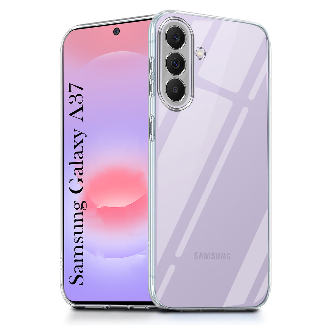 For Samsung Galaxy A37 5G Back Cover Case Silicone (Clear Shockproof Case with Camera Protection | Soft and Flexible | Transparent)