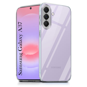 For Samsung Galaxy A37 5G Back Cover Case Silicone (Clear Shockproof Case with Camera Protection | Soft and Flexible | Transparent)