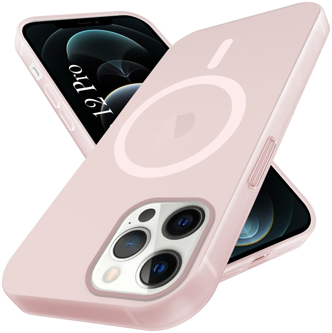 For Apple iPhone 12 Pro Back Cover Case (Frosted Matte Feel | MagSafe Compatible Wireless Charging | Polycarbonate Material)