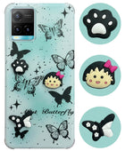 For Vivo Y33s Back Cover Case (3D Cute Cartoons | Hard Back Side Soft | Matte Premium Finish | HD Printing)