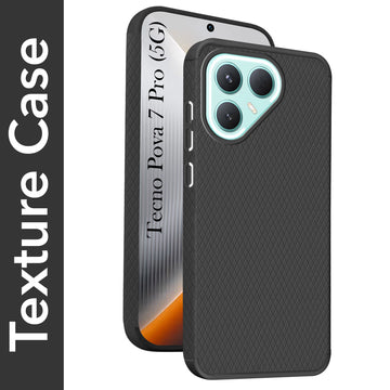 For Tecno Pova 7 Pro 5G Back Cover Case Liquid Silicone (Camera Protection | Side Grip Texture | Soft and Flexible)
