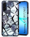 For Samsung Galaxy A17 | Samsung F17 | Samsung M17 5G Back Cover Case (Dual Design Glitter Sparkle and Detachable Diamond Print Case | Soft and Flexible)