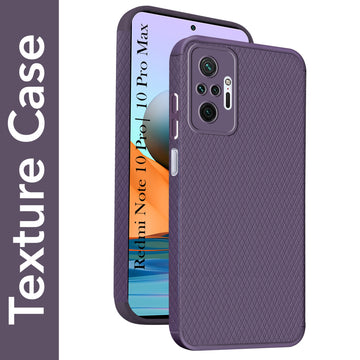 For Xiaomi Mi Redmi Note 10 Pro | 10 Pro Max Back Cover Case Max Liquid Silicone (Camera Protection | Side Grip Texture | Soft and Flexible)
