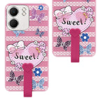 For Oppo A5X Back Cover Case (3D Cute Heart Strap Holder | Camera Protection | Designer Girls Print)